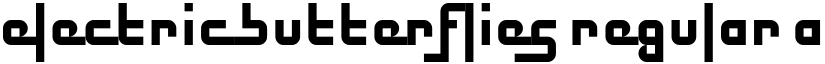 Electric Butterflies Regular font