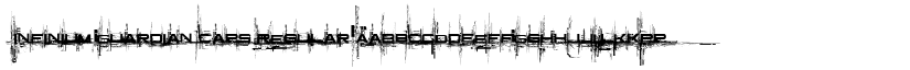 Infinium Guardian Caps Regular font