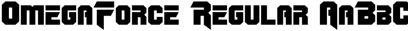 OmegaForce Regular font