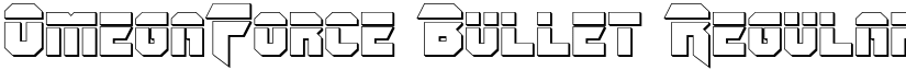 OmegaForce Bullet Regular font