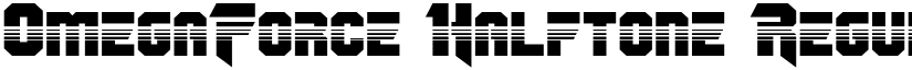 OmegaForce Halftone Regular font