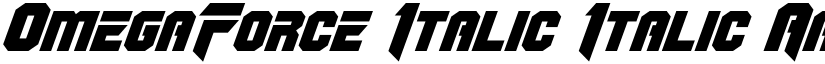 OmegaForce Italic Italic font