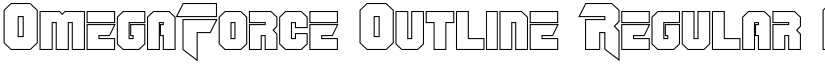 OmegaForce Outline Regular font