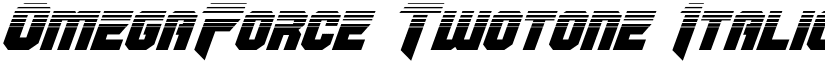OmegaForce Twotone Italic Italic font