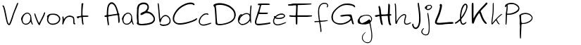 Vavont font