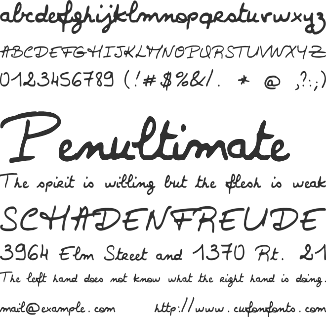 Val font preview