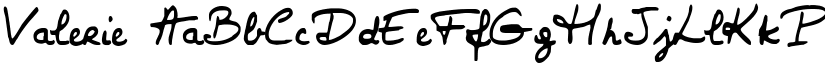Valerie font