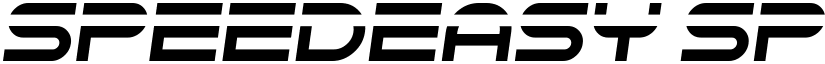 Speedeasy Speedy Regular font