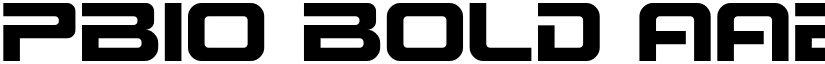 PBIO Bold font