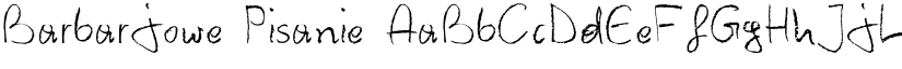 Barbarjowe Pisanie font download