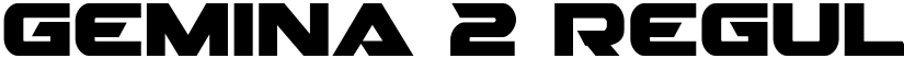 Gemina 2 Regular font