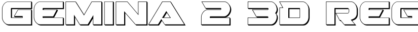Gemina 2 3D Regular font