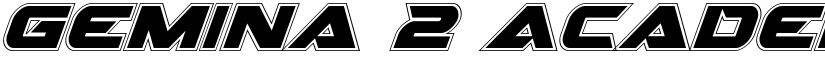 Gemina 2 Academy Italic Italic font
