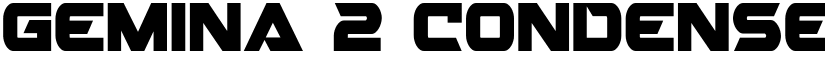 Gemina 2 Condensed Condensed font