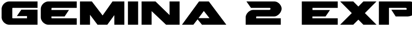 Gemina 2 Expanded Expanded font