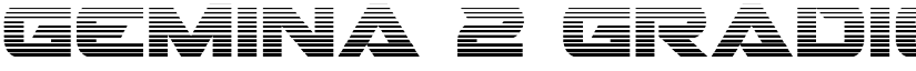 Gemina 2 Gradient Regular font