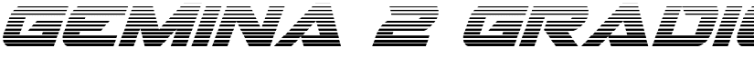 Gemina 2 Gradient Italic Italic font
