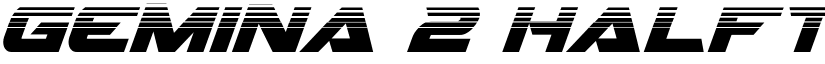 Gemina 2 Halftone Italic Italic font