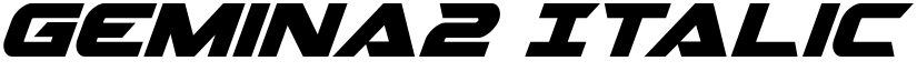 Gemina2 Italic Italic font