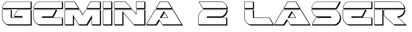 Gemina 2 Laser 3D Regular font