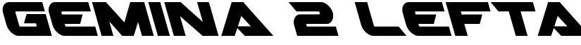 Gemina 2 Leftalic Italic font