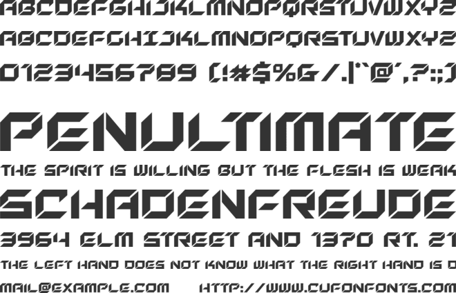 New York Escape font preview