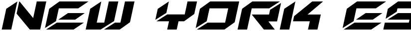 New York Escape Expanded Italic Expanded Italic font
