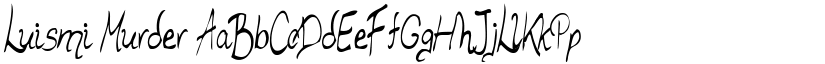 Luismi Murder font
