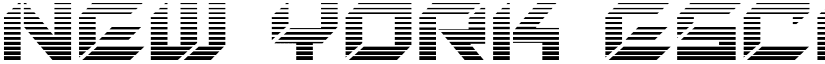 New York Escape Gradient Regular font