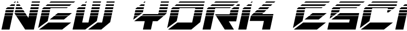 New York Escape Halftone Italic Italic font
