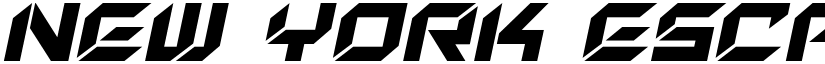 New York Escape Italic Italic font