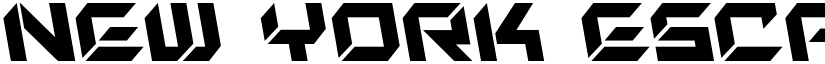 New York Escape Leftalic Italic font