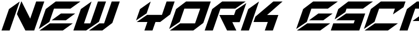 New York Escape Super-Italic Italic font