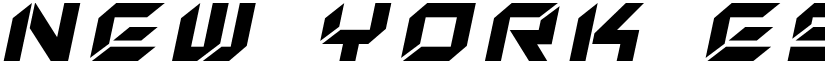 New York Escape Title Italic Italic font