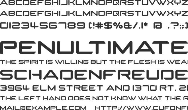 SparTakus font preview