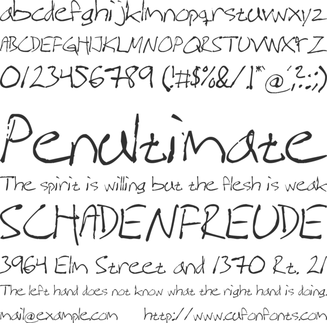 Magnus Handwriting font preview