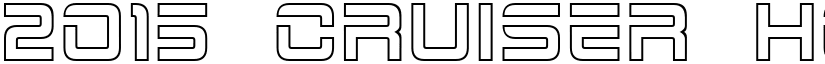 2015 Cruiser Hollow Regular font