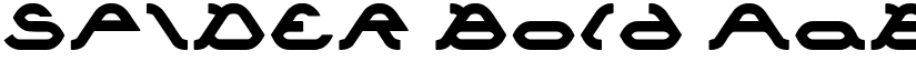 SPIDER Bold font