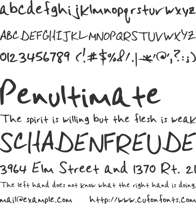 Mister Spicy Dos font preview