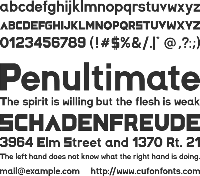 Space Capitan font preview