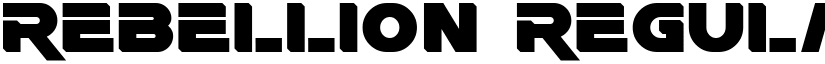 Rebellion Regular font