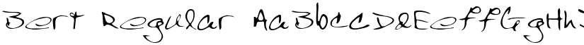 Bert Regular font