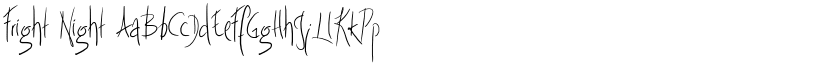 Fright Night font