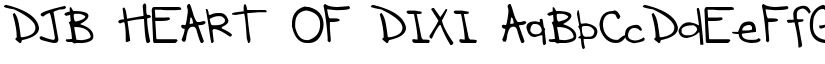 DJB HEART OF DIXI font