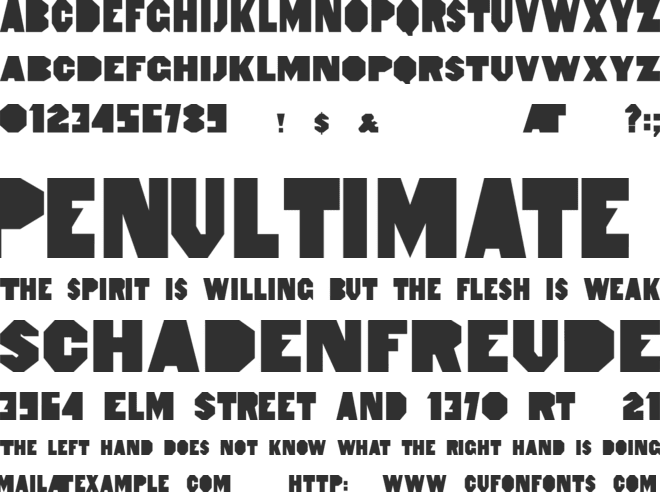 HeptagonFrench Limited Free Edition font preview