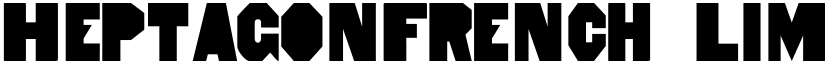 HeptagonFrench Limited Free Edition Regular font
