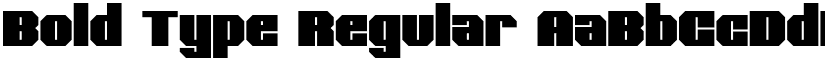 Bold Type Regular font