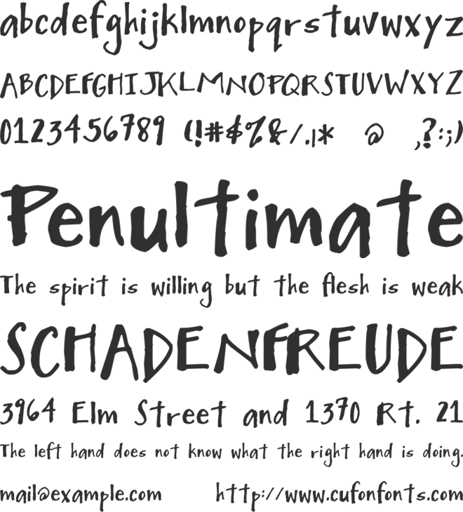 Mighty to Save font preview