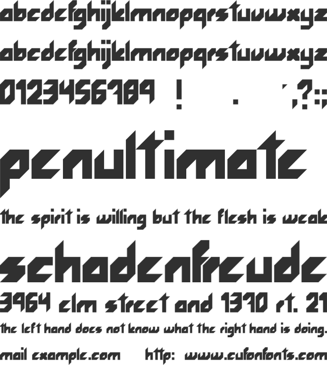 Rocketfont font preview