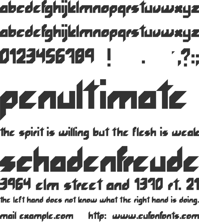 Rocketfont font preview